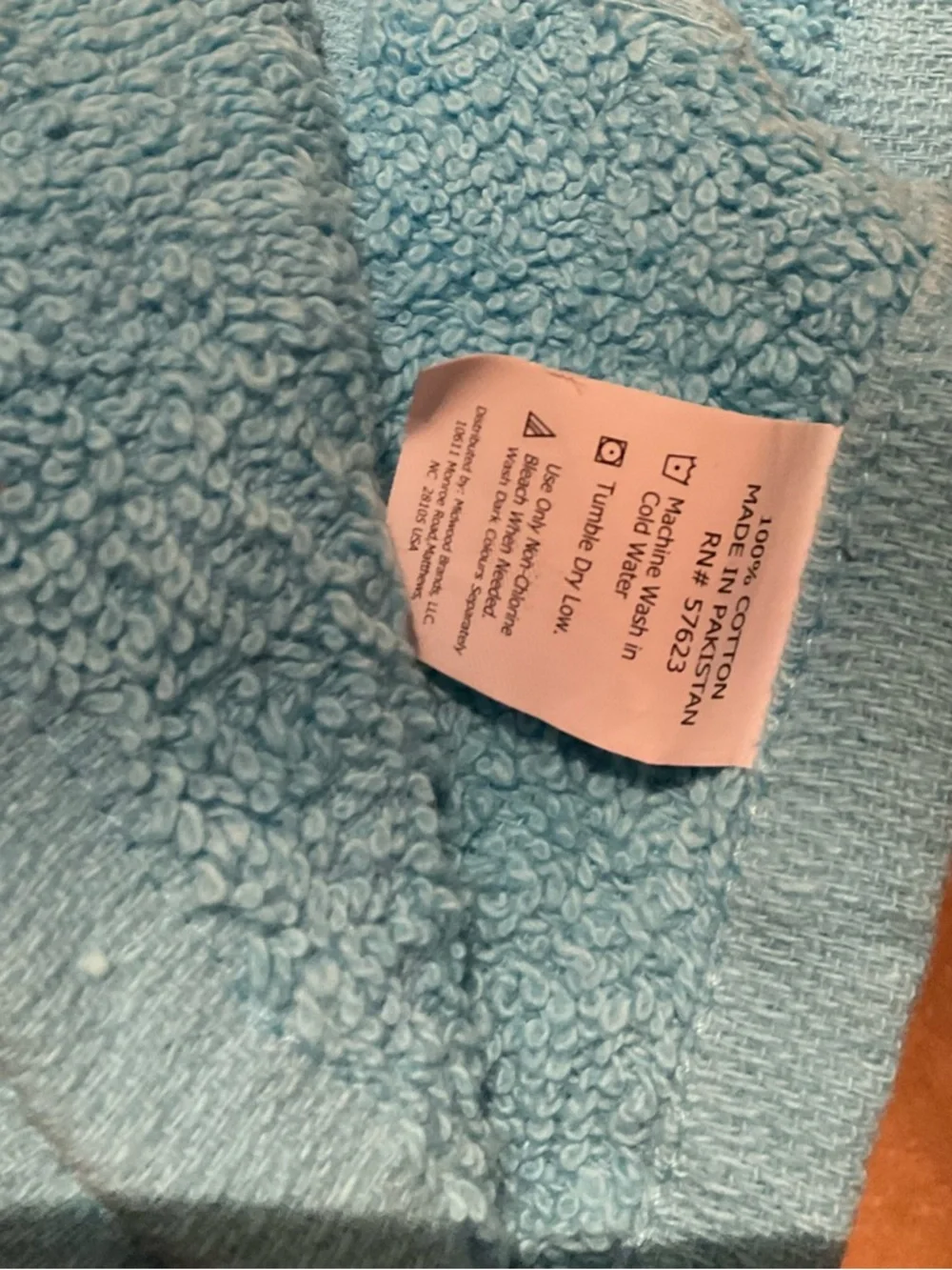 🆕🩵 Interior by Design Teal Blue Cotton Hand Towels - Set of 4
